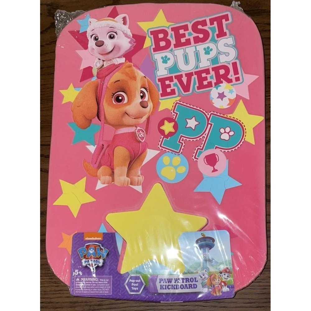 NEW Paw Patrol Best Pups Ever Pink Foam Training Aid Kickboard Floatie